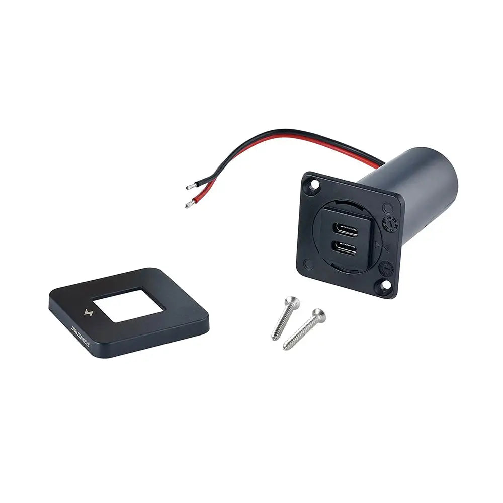 Scanstrut TILE USB-C Interior Charging Socket - 12/24V - Black Bezel [SC-TILE-20] - Accessories