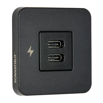 Scanstrut TILE USB-C Interior Charging Socket - 12/24V - Black Bezel [SC-TILE-20] - Accessories