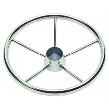 Schmitt Marine 170 Finger Grip Destroyer 5-Spoke 15.5’’ Stainless Steel Cap 3/4’’ Tapered Shaft w/Knob [1731521FGK-R]