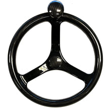 Schmitt Marine Carbon Fiber Primus Wheel w/Knob 13.5’’ w/Sanntoprene Finger Grip 3/4’’ Tapered Shaft w/CF Nut