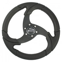 Schmitt Marine Folletto 14.2’’ Wheel - Black Polyurethane - 3/4’’ Tapered Shaft w/Black Center Cap [PU021104-R]