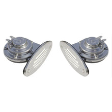 Schmitt Marine Mini Stainless Steel Dual Drop-In Horn w/Stainless Steel Grills High Low Pitch [10055] - Horns