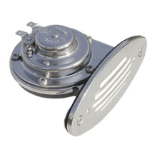 Schmitt Marine Mini Stainless Steel Single Drop-In Horn w/Stainless Steel Grill - 12V High Pitch [10051] - Horns