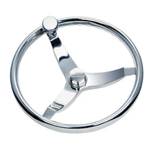 Schmitt Marine Vision Elite Stainless Steel 15.5’’ Steering Wheel [7161521FGK-R] - Steering Wheels