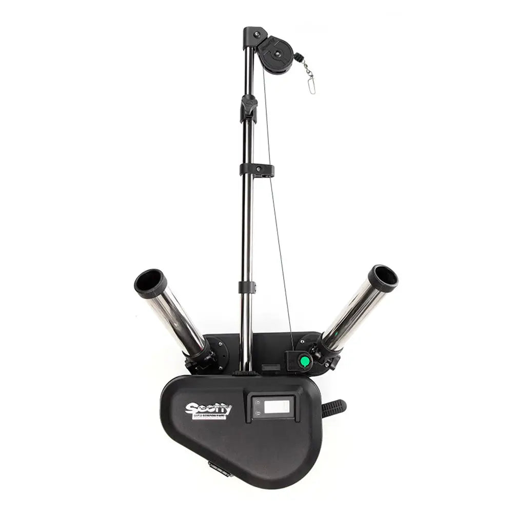 Scotty 2116 HP Depthpower Electric Downrigger 60’’ SS Telescoping Boom w/Swivel Base - Dual Rod Holder [2116]