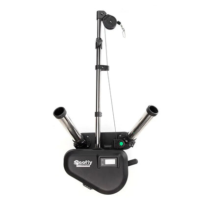 Scotty 2116 HP Depthpower Electric Downrigger 60’’ SS Telescoping Boom w/Swivel Base - Dual Rod Holder [2116]