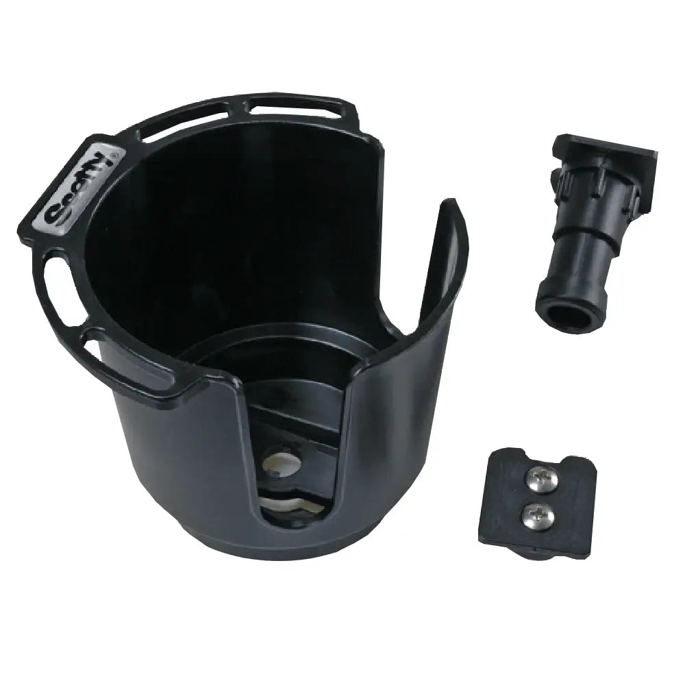 Scotty 311 Drink Holder w/Bulkhead/Gunnel Mount & Rod Holder Post Mount - Black [311-BK] - Accessories