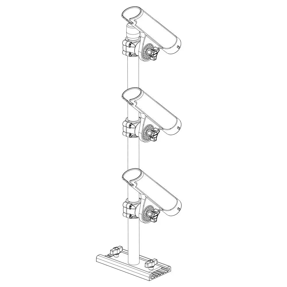 Scotty 333 Track Mounted Rod Tree - Rodmaster II Rod Holders [0333] - Rod Holders