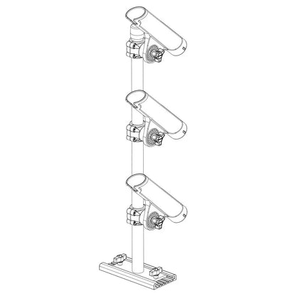 Scotty 333 Track Mounted Rod Tree - Rodmaster II Rod Holders [0333] - Rod Holders