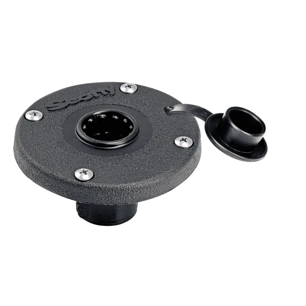 Scotty 344 Round Flush Deck Mount [344-BK] - Rod Holders
