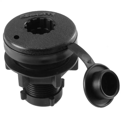 Scotty Compact Threaded Round Deck Mount [444-BK] - Accessories