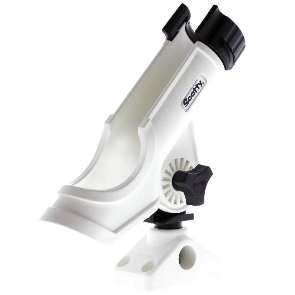 Scotty Powerlock Rod Holder White w/241 Side/Deck Mount [230-WH] - Rod Holders