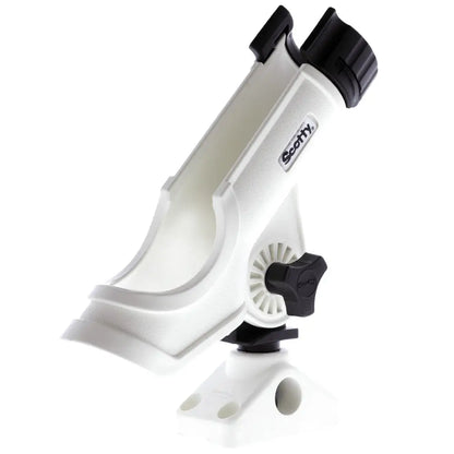 Scotty Powerlock Rod Holder White w/241 Side/Deck Mount [230-WH] - Rod Holders