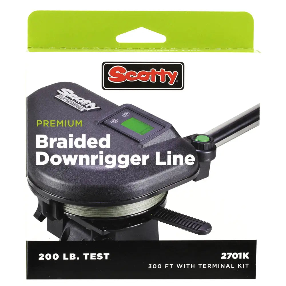 Scotty Premium Power Braid Downrigger Line - 400ft of 200lb Test [2702K] - Downrigger Accessories