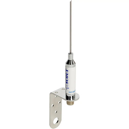 Scout 3’ 3dB Stainless VHF Whip Sailboat Antenna Bracket No Cable - Antennas