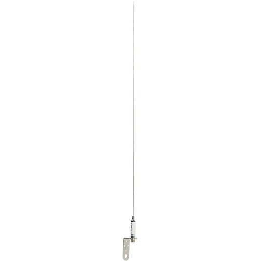 Scout 3’ 3dB Stainless VHF Whip Sailboat Antenna Bracket No Cable - Antennas