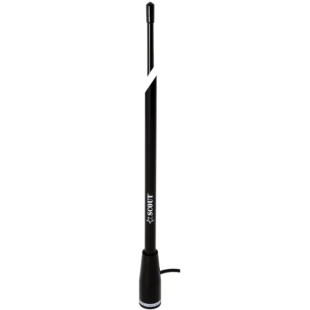 Scout 5’ Black VHF Antenna 3dB Nylon Ferrule w/5M RG-58 Coax KS-22 [PF AN NVHF00004T] - Antennas