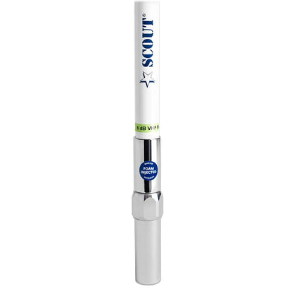 Scout 8’ QuickFit White VHF Antenna w/5M Cable + FME Quick 6 Foam Filled 6db Solid Brass Copper Element [PF