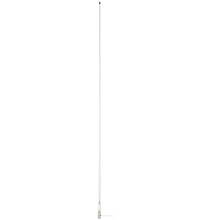 Scout 8’ White VHF Antenna 6dB Heavy Stainless Steel Ferrule w/6M RG-8x Includes PL-259 Heavy Duty Offshore Antenna