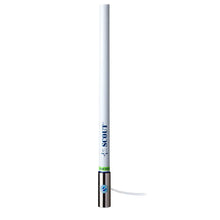 Scout 8’ White VHF Antenna 6dB Heavy Stainless Steel Ferrule w/6M RG-8x Includes PL-259 Heavy Duty Offshore Antenna