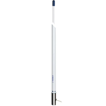 Scout 8’ White VHF Antenna 6dB Stainless Steel Ferrule w/5M RG-58 Coax Includes PL-259 KS-42 [PF AN NVHF00007T]