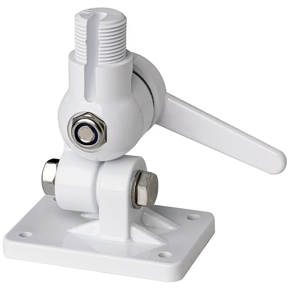 Scout Four-Way Nylon Ratchet Mount - White [PF AC NBASE001] - Antenna Mounts & Accessories