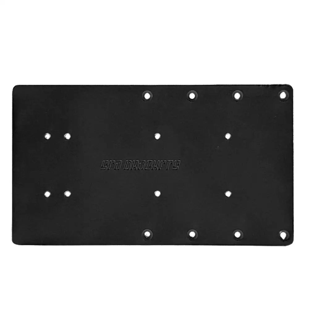 Sea Brackets 14’’ Straight Trolling Motor Plate - Black [SEA2322-BLK] - Trolling Motor Accessories