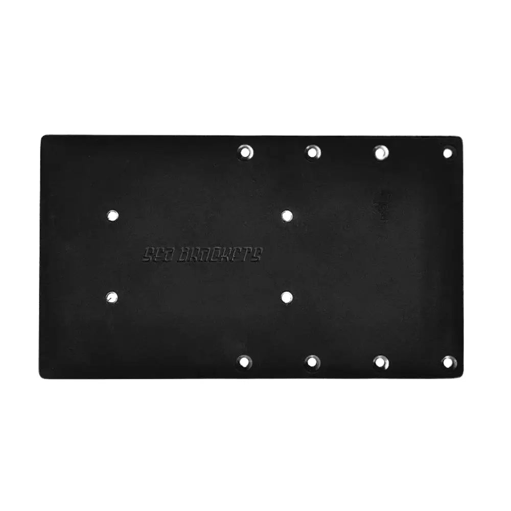 Sea Brackets 14’’ Straight Trolling Motor Plate f/Garmin Kraken - Black [SEA2312-BLK] - Trolling Motor Accessories