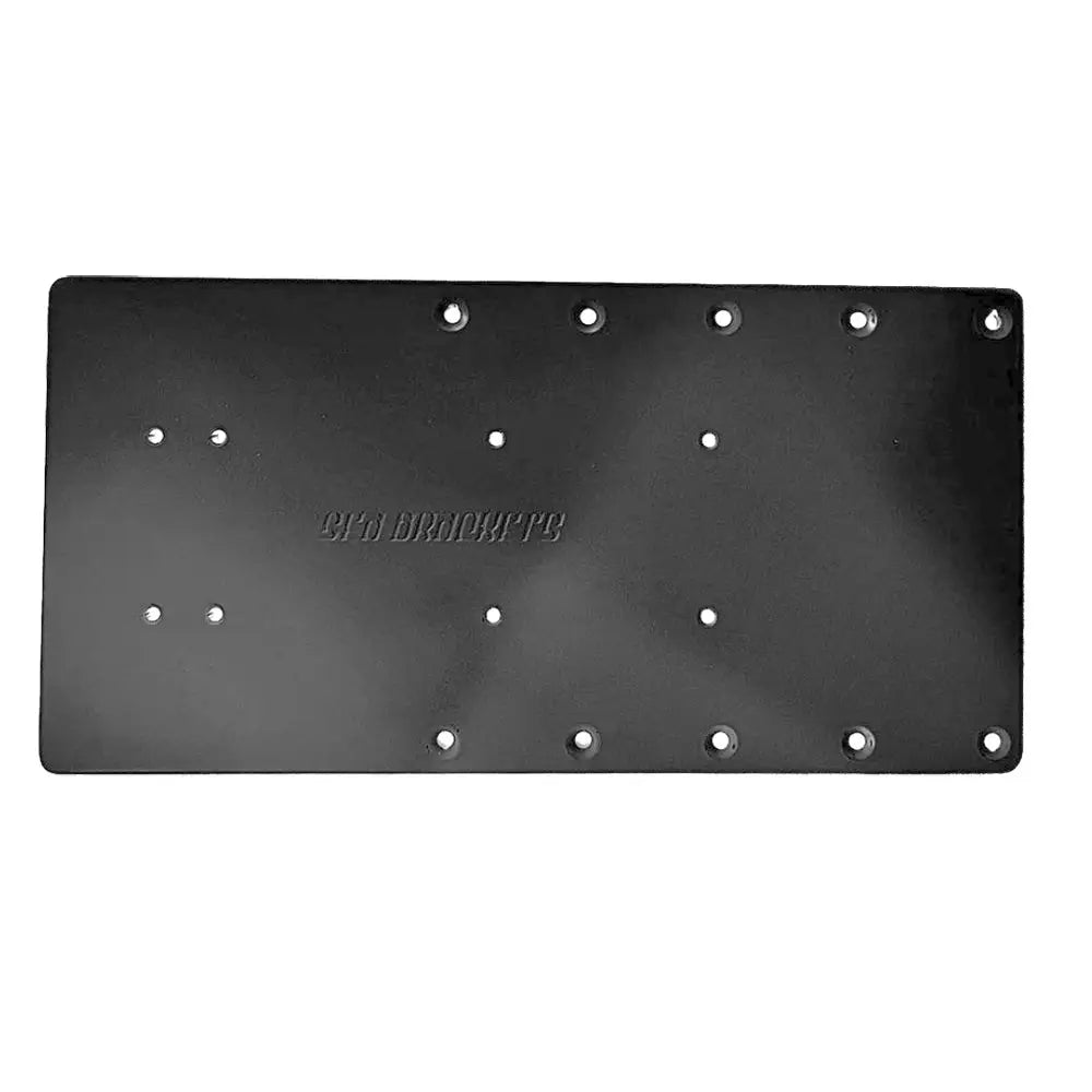 Sea Brackets 16’’ Straight Trolling Motor Plate - Black [SEA2323-BLK] - Trolling Motor Accessories
