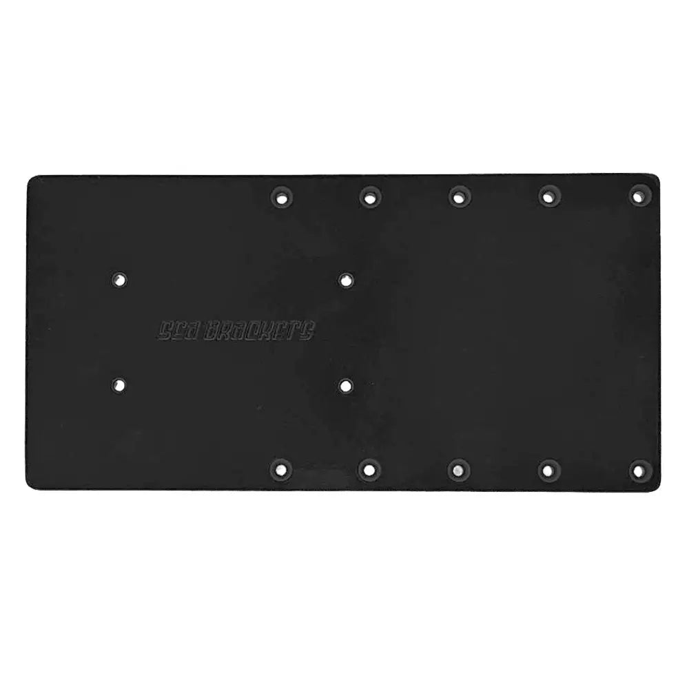 16’’ Straight Black Sea Brackets Plate for Garmin Kraken Trolling Motor - Trolling Motor Accessories