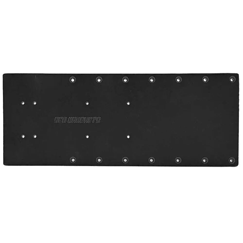Sea Brackets 20’’ Straight Trolling Motor Plate - Black [SEA2325-BLK] - Trolling Motor Accessories
