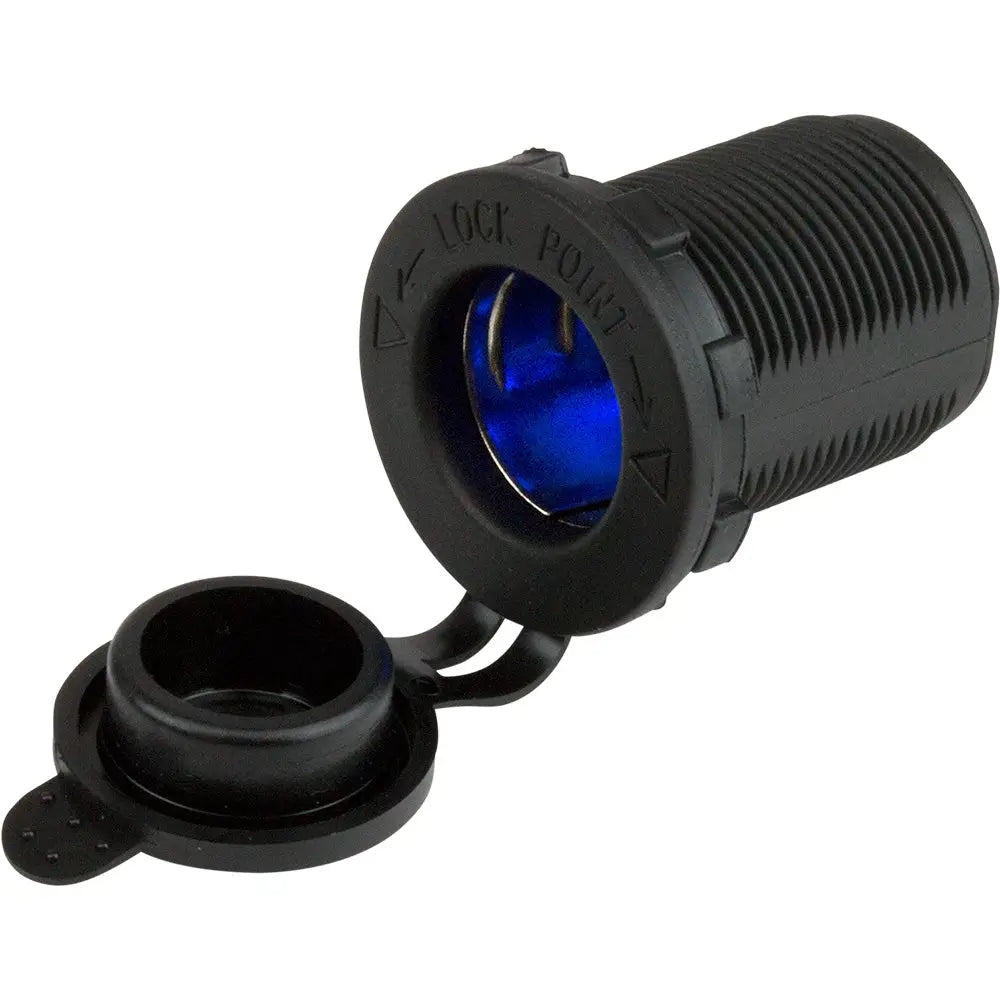 Sea-Dog 12V Power Socket w/Blue LEDs [426127-1] - Accessories