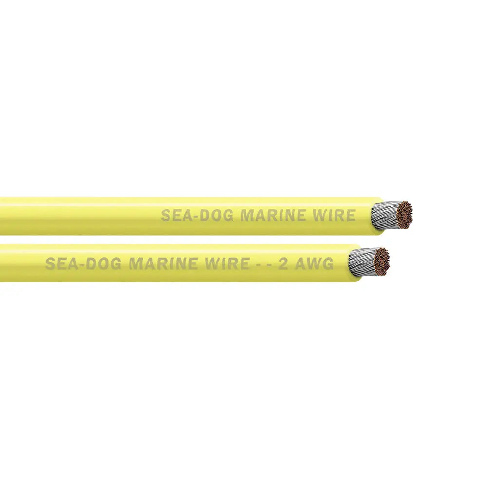 Sea-Dog 2 AWG Yellow Battery Cable - 25’ [8002030] - Wire