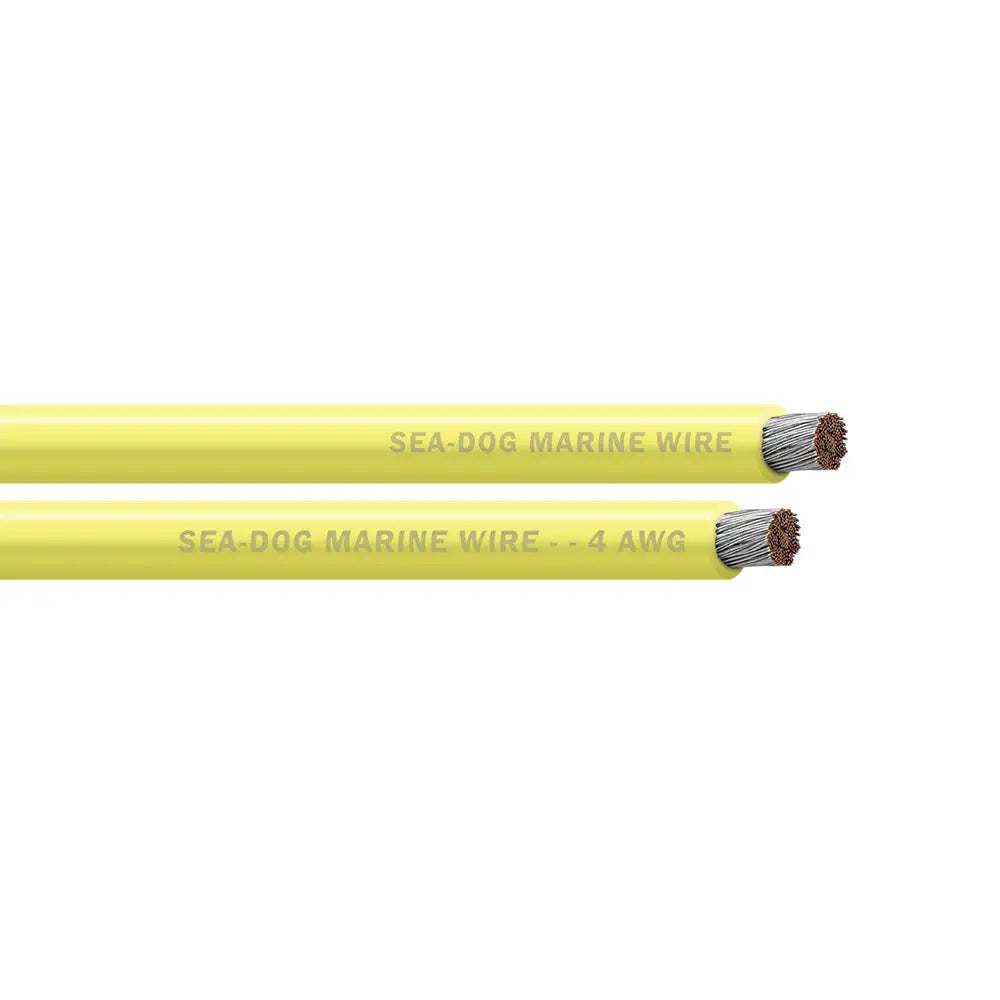 Sea-Dog 4 AWG Yellow Battery Cable - 50’ [8004031] - Wire