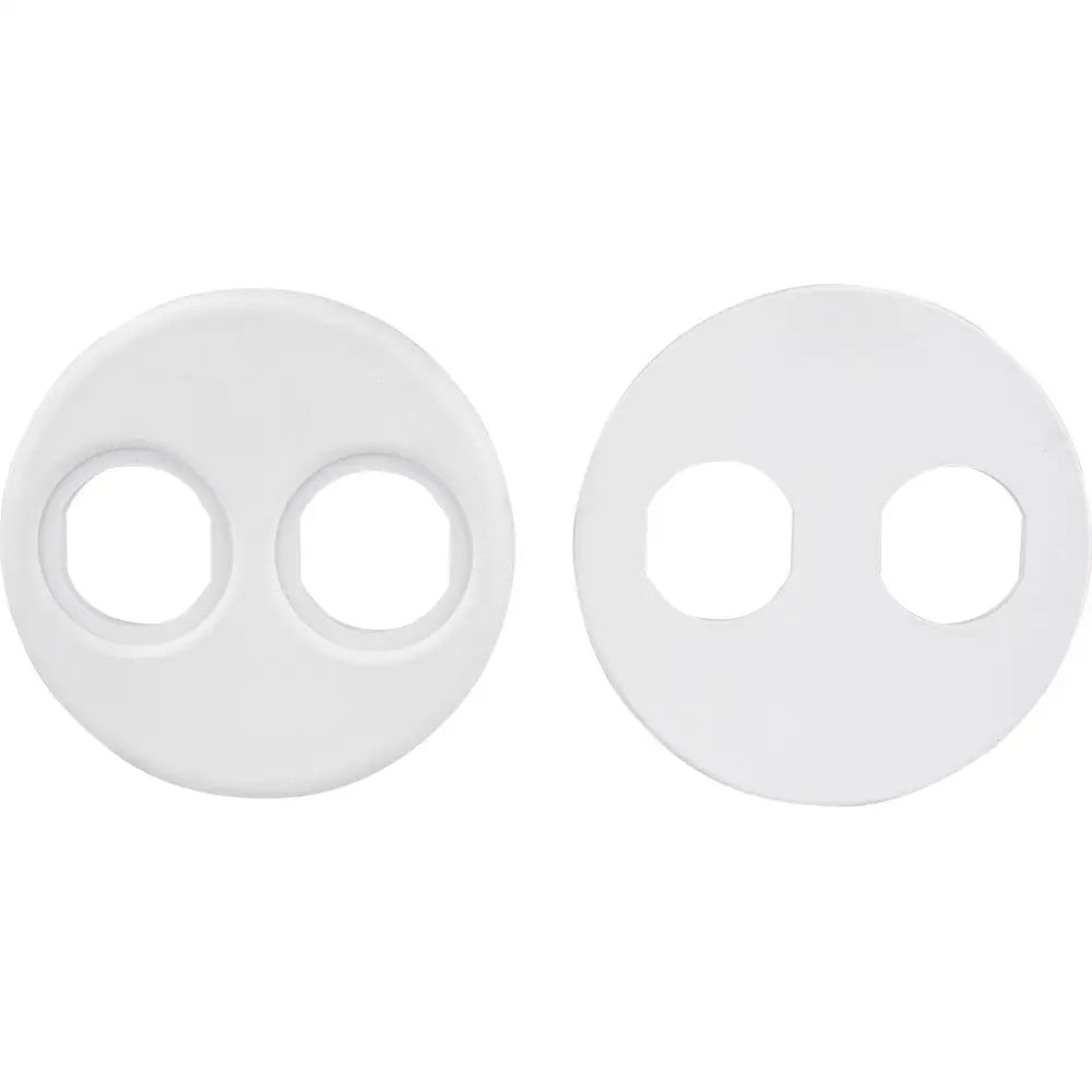 Sea-Dog 4’’ Gauge Power Socket Adapter Mounting Plate - White [426104-1] - Accessories
