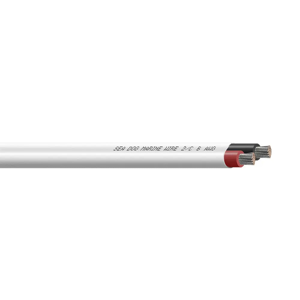 Sea-Dog 50’ Red Black 6/2 AWG Flat Duplex Wire - Wire