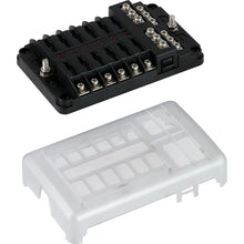 Sea-Dog Blade Style LED Indicator Fuse Block w/Negative Bus Bar - 12 Circuit [445188-1] - Fuse Blocks & Fuses