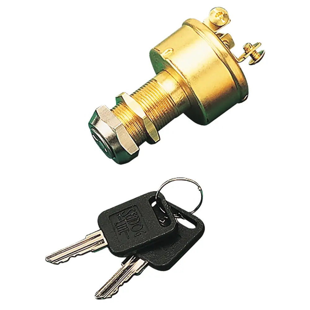 Sea-Dog Brass 3-Position Key Ignition Switch [420350-1] - Switches & Accessories