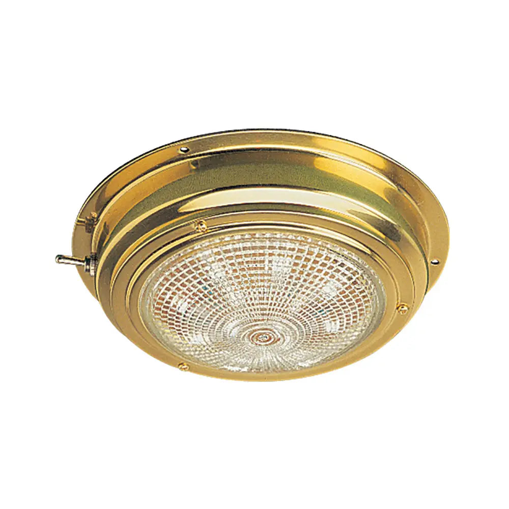 Sea-Dog Brass LED Dome Light - 5’’ Lens [400208-1] - Interior / Courtesy Light