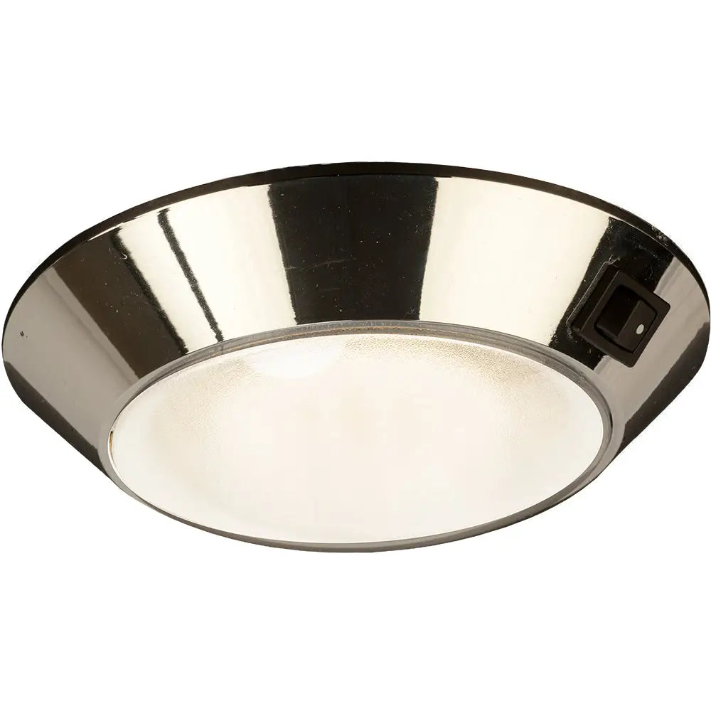 Sea-Dog Chrome Plastic LED Dome Light 4’’ Day/Night - Clear/Red Bulb [401755-1] - Interior / Courtesy Light