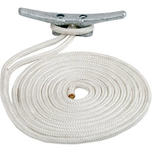 Sea-Dog Double Braided Nylon Dock Line - 1/2’’ x 15 - White [302112015WH-1] - Dock Line