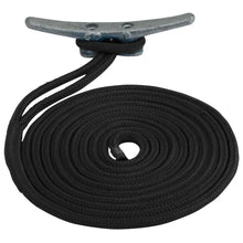 Sea-Dog Double Braided Nylon Dock Line - 5/8’’ x 20 - Black [302116020BK-1] - Dock Line