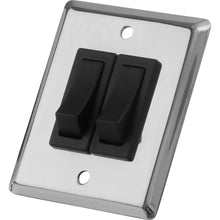 Sea-Dog Double Gang Wall Switch - Stainless Steel [403020-1] - Switches & Accessories