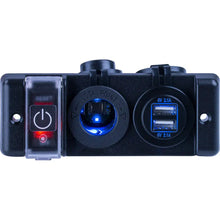Sea-Dog Double USB Power Socket Panel w/Breaker Switch [426506-1] - Accessories
