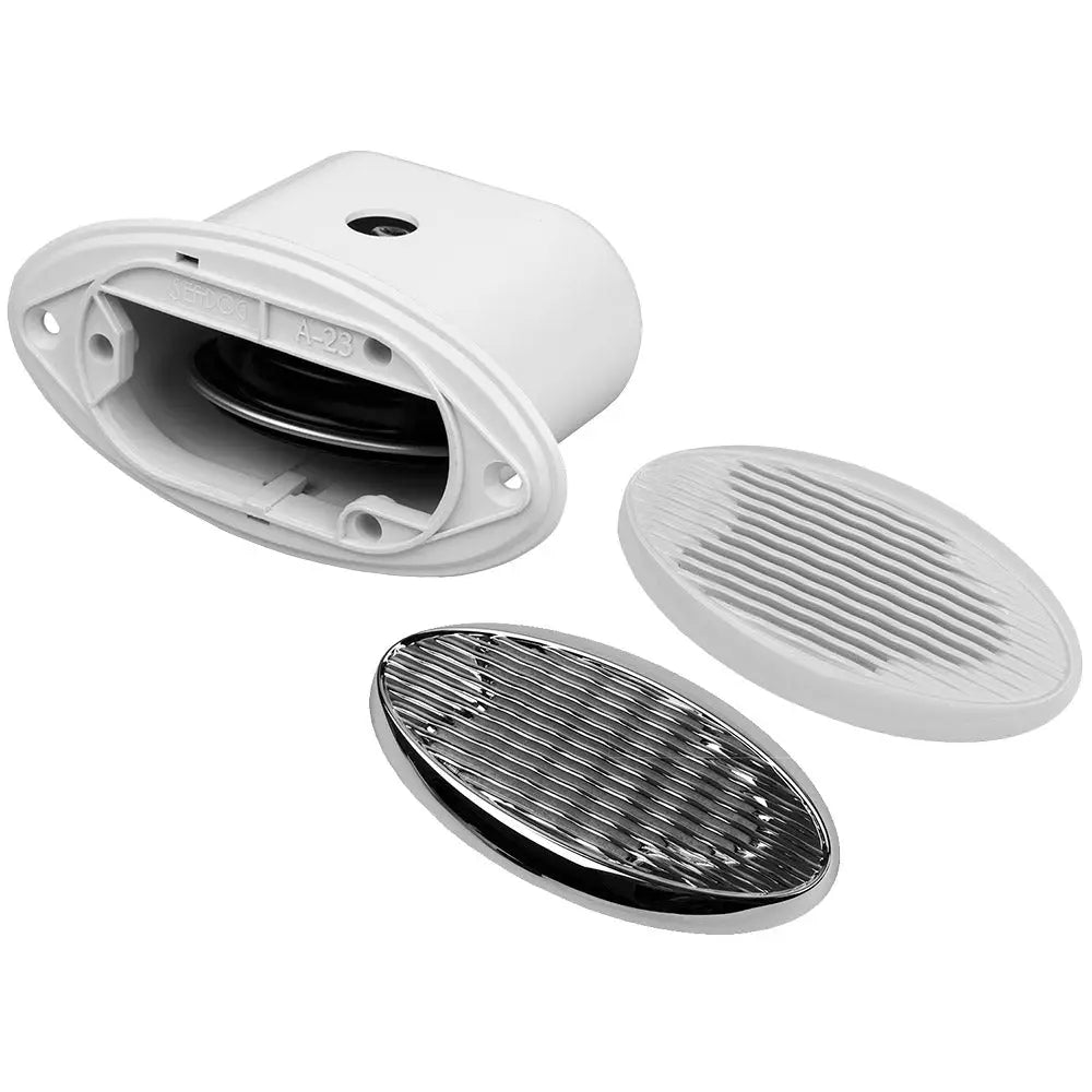 V.2 Sea-Dog Hidden Drop-In Horn with White and Chrome Grills - Horns