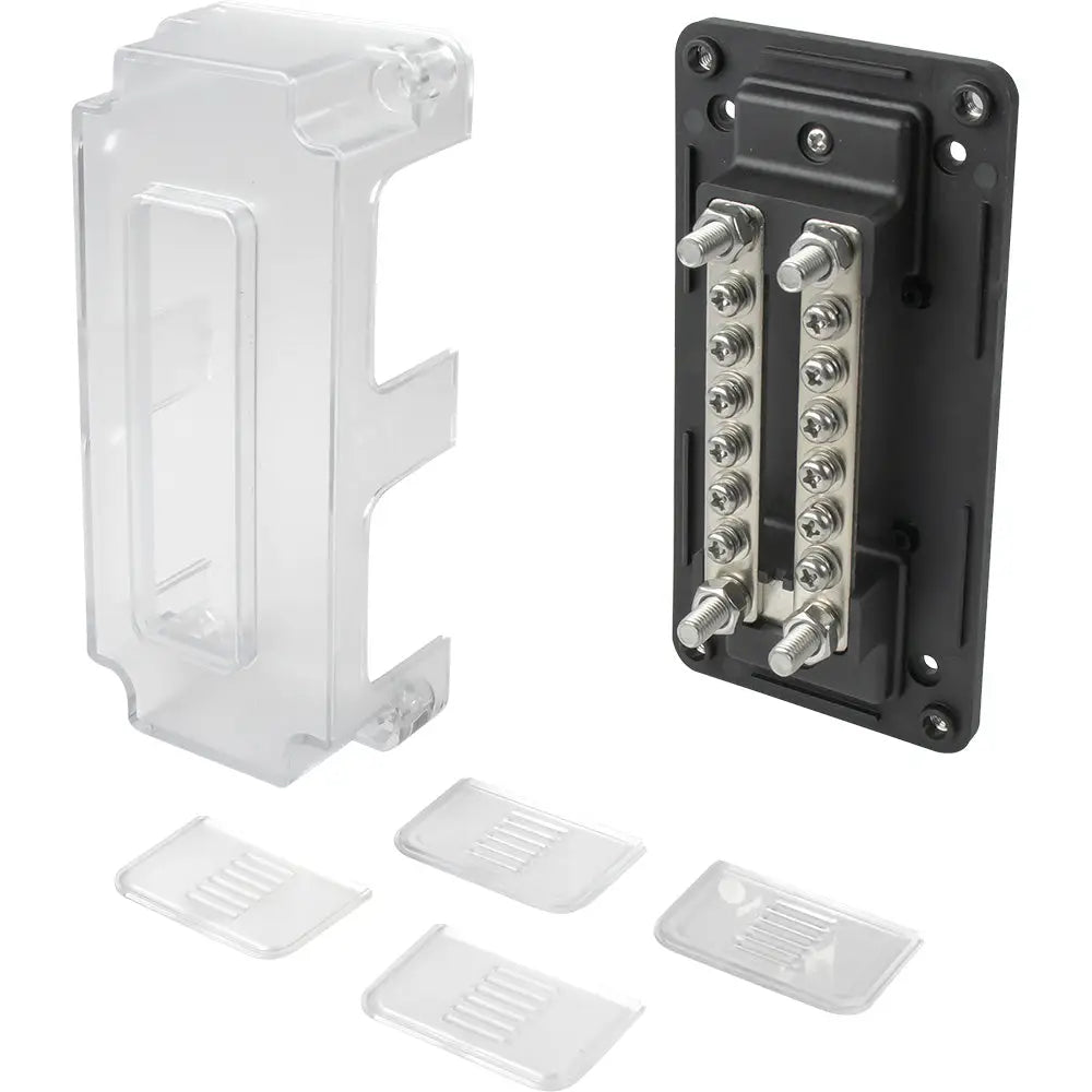 Sea-Dog Dual Buss Bar w/Cover - 12 Terminals [426693-3] - Busbars Connectors & Insulators