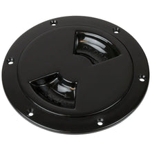 Sea-Dog Quarter-Turn Smooth Deck Plate w/Internal Collar - Black - 8’’ [336385-1] - Deck Plates