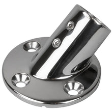 Sea-Dog Rail Base Fitting 2-3/4’’ Round Base 45 316 Stainless Steel - 1’’ OD [280451-1] - Rail Fittings