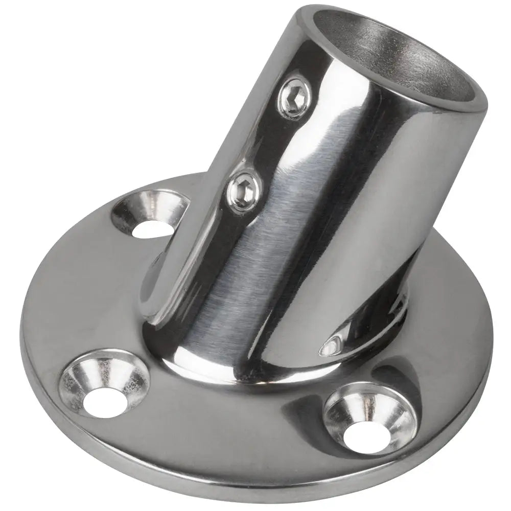 Sea-Dog Rail Base Fitting 2-3/4’’ Round Base 60 316 Stainless Steel - 1’’ OD [280601-1] - Rail Fittings