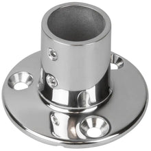 Sea-Dog Rail Base Fitting 2-3/4’’ Round Base 90 316 Stainless Steel - 1’’ OD [280901-1] - Rail Fittings